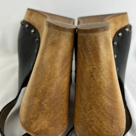 Black Sam Edelman Camilla Wedge with stud detail, sling back, size 9.5 - Picture 10 of 16